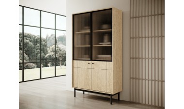 cabinets - Japandi Glass Cabinet WT104